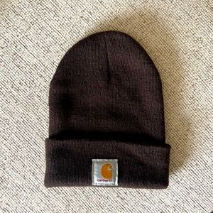 Brown unisex Carhartt beanie